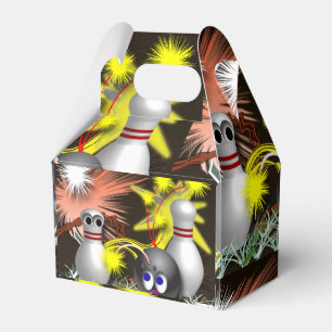 Bowling fireworks celebration favour box