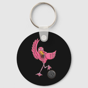 Bowling Flamingo 1 Key Ring