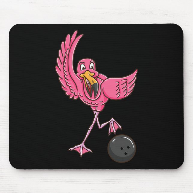 Bowling Flamingo 1  Mouse Pad (Front)