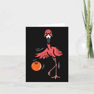 Bowling Flamingo Bowling Player Boys Girls Kid Tod Card