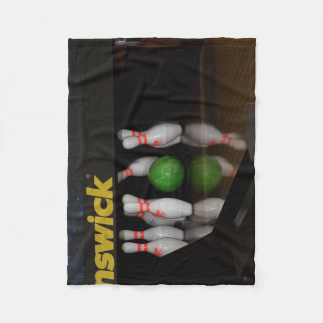 Bowling Fleece Blanket (Front)