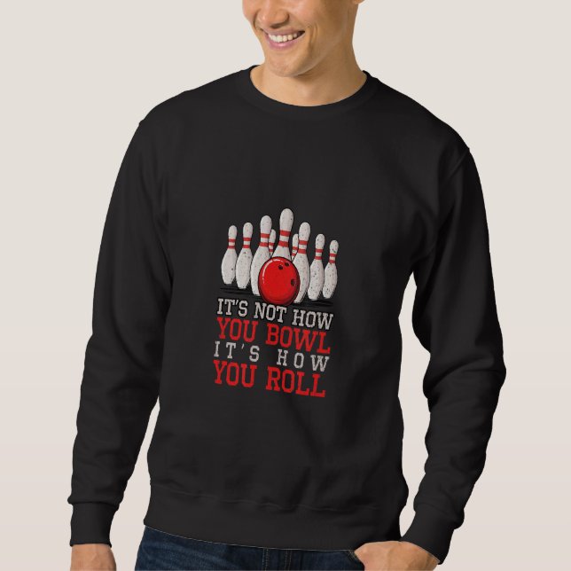 Bowling  For Kid Coach Roll League 300 Champion Bi Sweatshirt (Front)