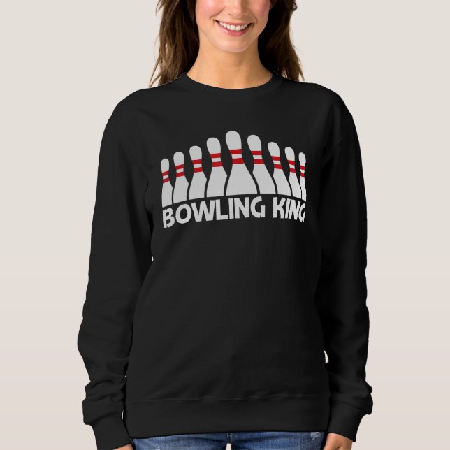 Bowling For Men Dad Boys Spare Ball Game League Sweatshirt (Front)