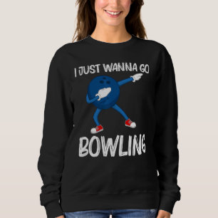 Bowling For Men Women Dabbing Ball Lawn Bowl Candl Sweatshirt