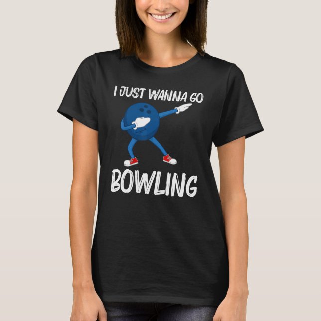 Bowling For Men Women Dabbing Ball Lawn Bowl Candl T-Shirt (Front)