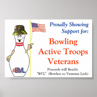 Bowling for our Veterans Poster