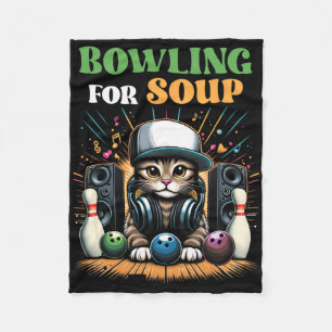 Bowling For Soup Music Cat Style Dj Cat Wearing He Fleece Blanket