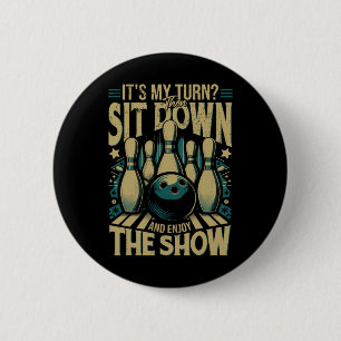 Bowling Funny 6 Cm Round Badge