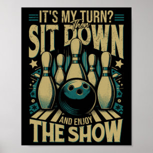 Bowling Funny Poster