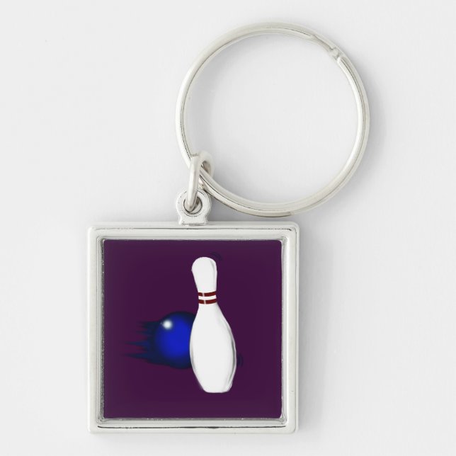 BOWLING Gear for Bowlers Collection Key-Chain Key Ring (Front)