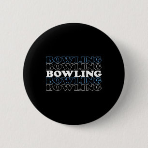 Bowling Gift For Men Husnd Or Dad - Retro Bowling 6 Cm Round Badge