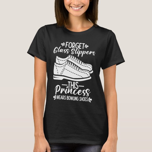 Bowling Girl Princess Pin Bowler Strike Bowling Te T-Shirt (Front)