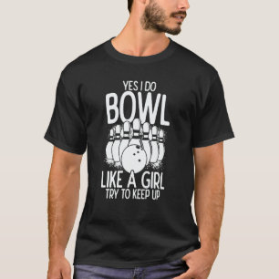 Bowling Girl Princess Pin Bowler Strike Bowling Te T-Shirt