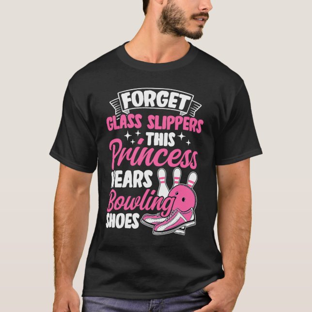 Bowling Girl Princess Pin Bowler Strike Team Bowli T-Shirt (Front)