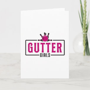 Bowling Girl Queen Princess Bowler Funny Gift Idea Card
