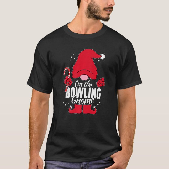 Bowling Gnome Matching Family Group Pictures on Ch T-Shirt (Front)