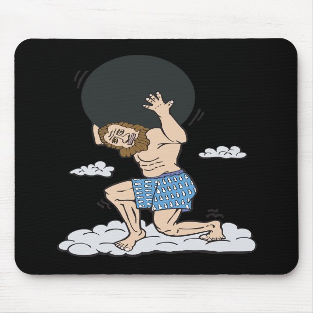 Bowling God Mouse Pad (Front)