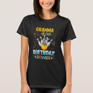 Bowling Gramma Of The Birthday Bowler Vintage Xmas T-Shirt