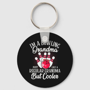 Bowling Grandma Funny Novelty Tee For Bowling Fami Key Ring