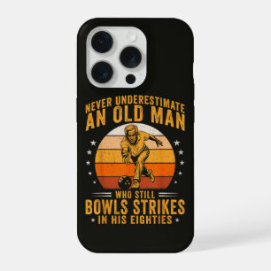 Bowling Grandpa 80th Birthday iPhone 15 Pro Case