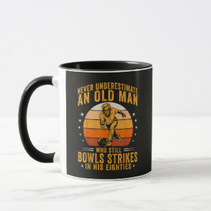 Bowling Grandpa 80th Birthday Mug
