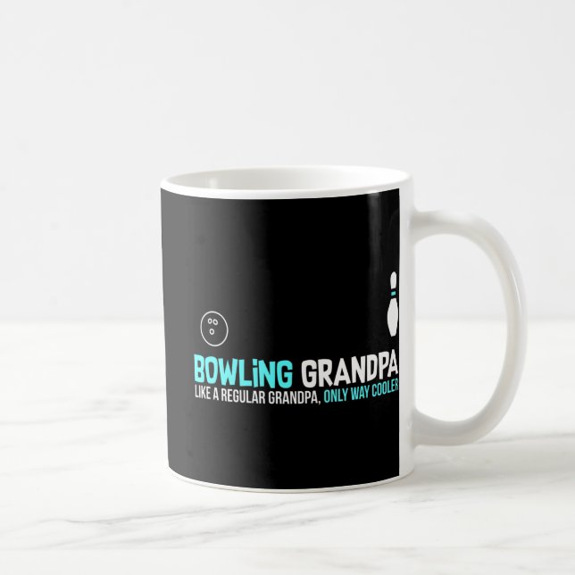 Bowling Grandpa Fun Cute League Gift  Coffee Mug (Right)