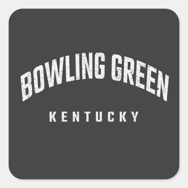 Bowling Green Kentucky KY Square Sticker (Front)