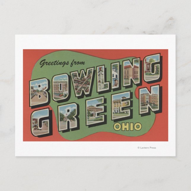 Bowling Green, Ohio - Large Letter Scenes Postcard (Front)