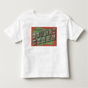 Bowling Green, Ohio - Large Letter Scenes Toddler T-Shirt