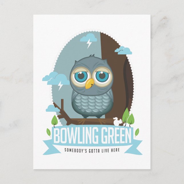 Bowling Green Owl Postcard (Front)