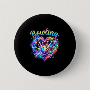 Bowling heart colourful bowling pin lovers bowler