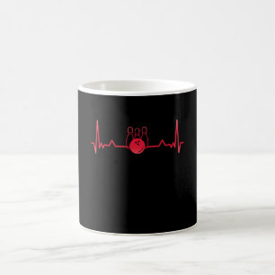 Bowling Heartbeat Pin bowl Funny Gift Coffee Mug
