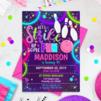 Bowling Invitation Bowling Birthday Strike