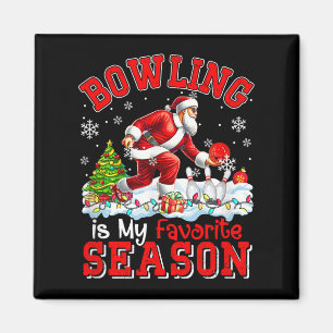 Bowling Is Favourite Season Costume Player Christm Magnet