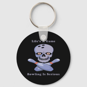 Bowling Is Serious Key Ring