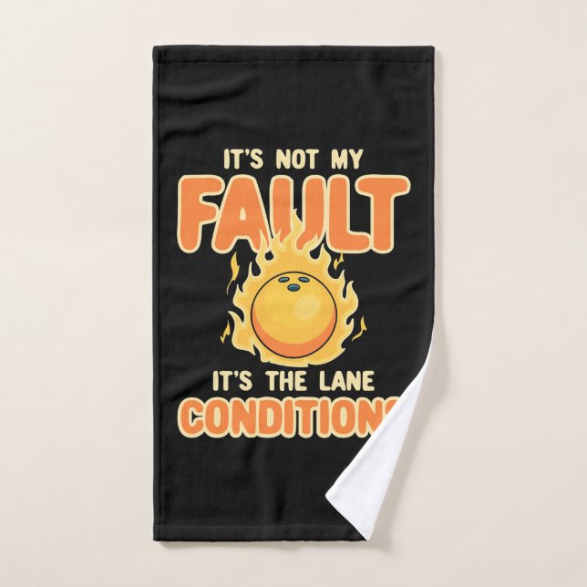 Bowling It Is The Lane Conditions Hand Towel (Hand Towel)