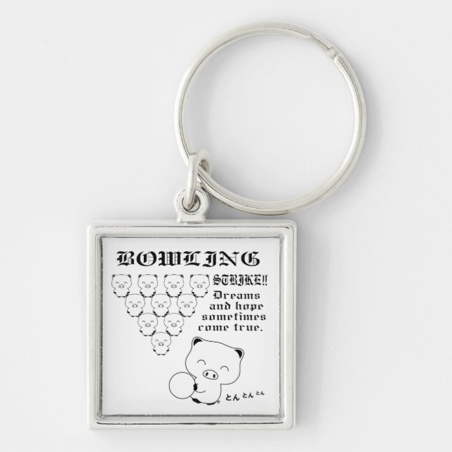 Bowling Key Ring (Front)