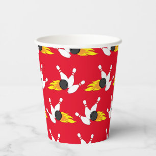 Bowling Kids Birthday Party Cute Sports Paper Cup