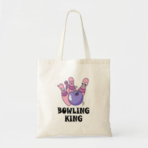 Bowling King Childrens Birthday Party Tote Bag