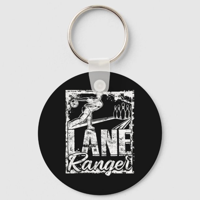 Bowling Lane Ranger  Key Ring (Front)