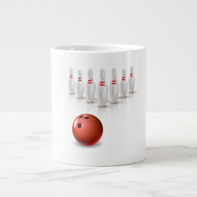 Bowling Large Coffee Mug (Front)