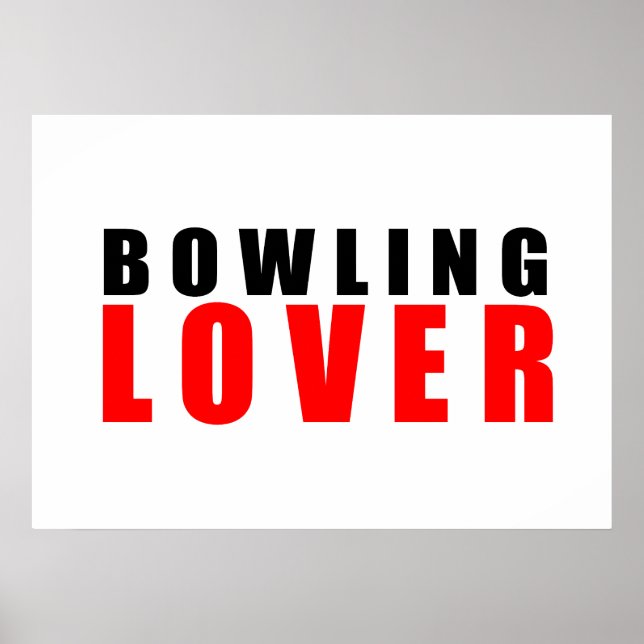 Bowling lover poster (Front)