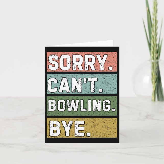 Bowling Lovers  Card (Front)