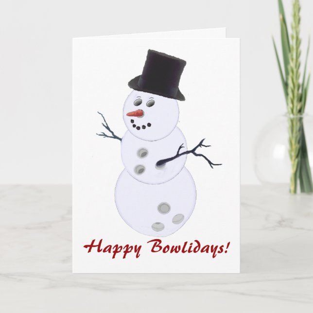 Bowling Lovers Christmas Cards (Front)