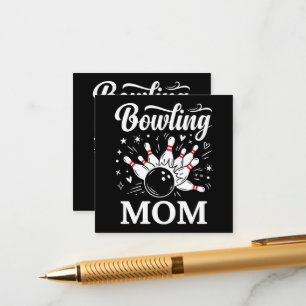 Bowling Mum Heart Pins Funny League Mothers Day Enclosure Card