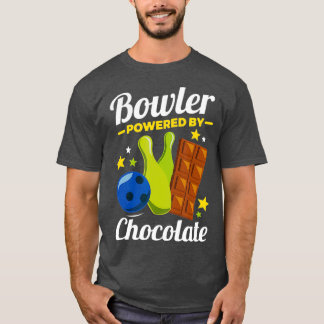 Bowling Novelty Gifts Bowler Powered By Men T-Shirt