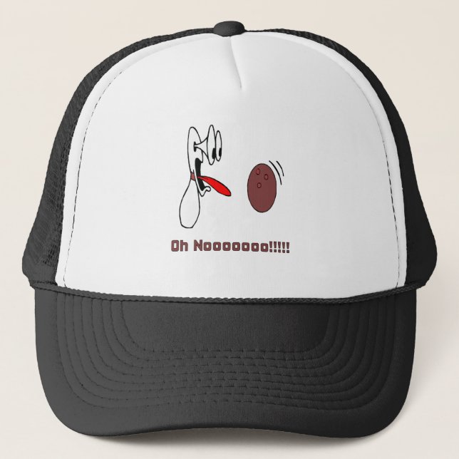 Bowling Oh NOoooo! Trucker Hat (Front)