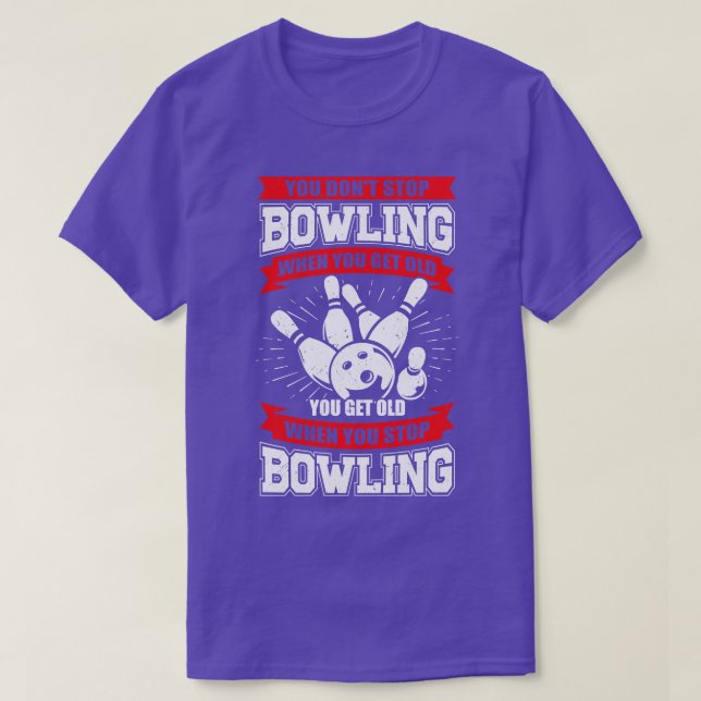 Bowling Old Man Grandpa Bowler Grandfather Gift T-Shirt (Design Front)