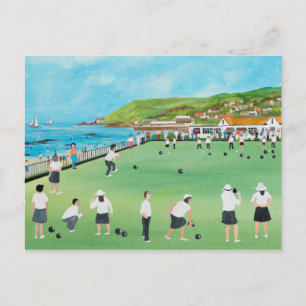 Bowling on Newlyn Green Postcard