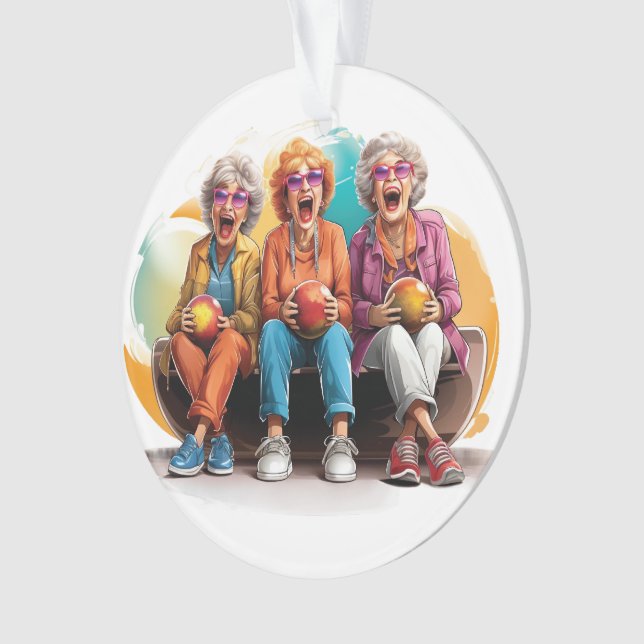Bowling  Ornament (Front)